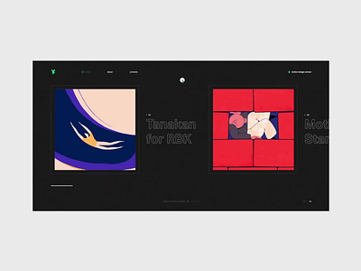 Yaroflasher Works animation black design fashion interaction minimal site typography ui web