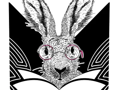 HelpDocs Hare animal black hare knowledge base pink rabbit white