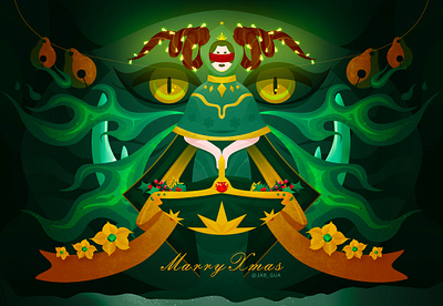 Merry Christmas illustration 插图 设计