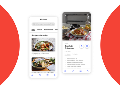 Daily UI #040 - Recipe app cooking app daily ui figma food food app food app design menu menu app recipe recipe design recipes recipes app recipes app inspiration restaurant app restaurant recipe ui ui design user interface ux