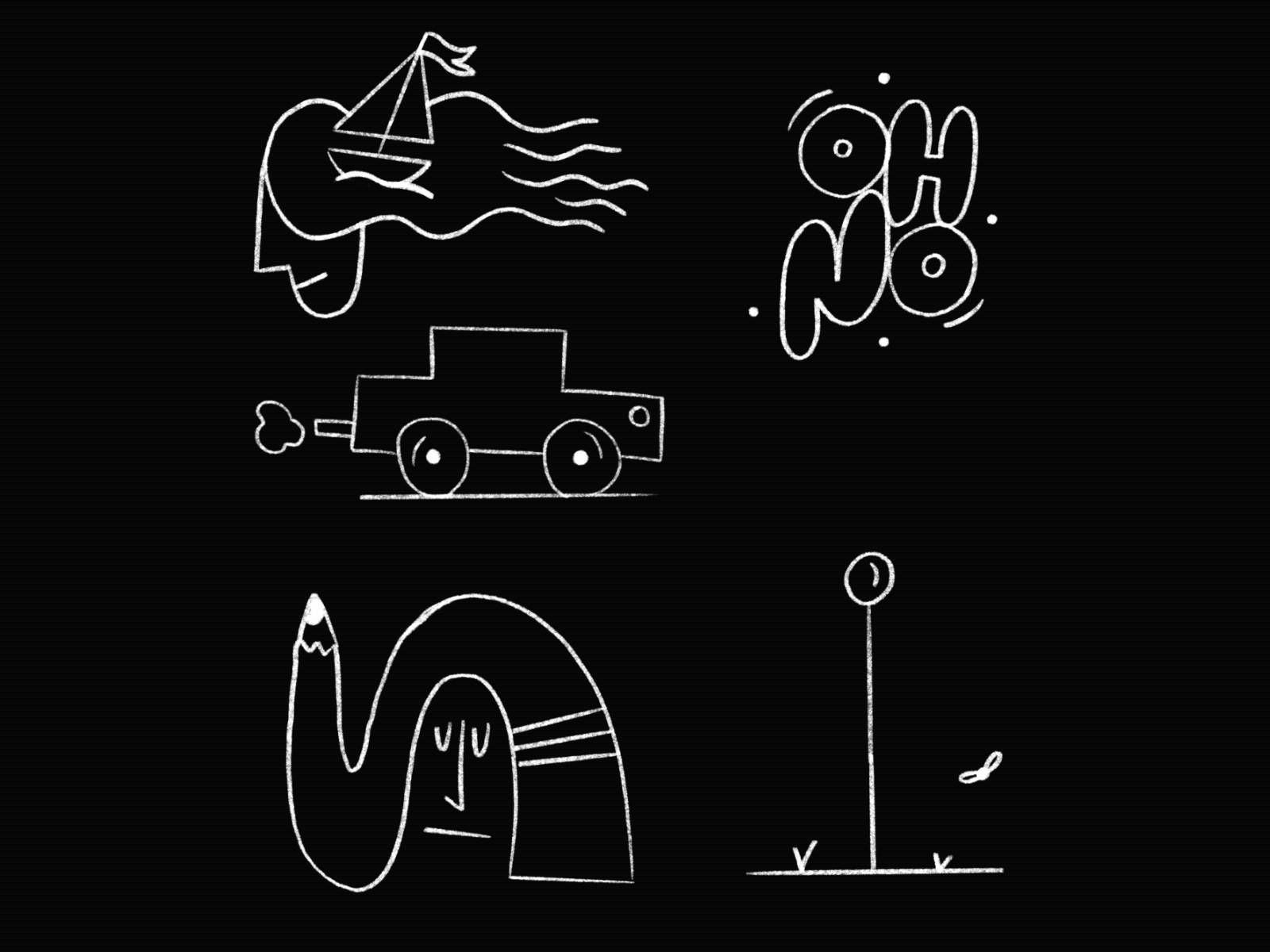 OH NO animation doodle drawing gif illustration motion motion graphics procreate