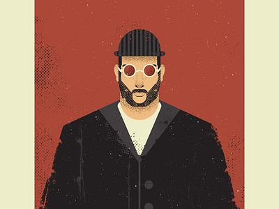 Leon: The Professional artist design digitalart digitaldesign graphicdesign illustration illustrator leon retro screenprinting vector vectorart vintage