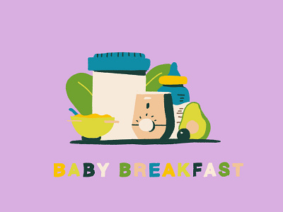 Baby Breakfast Rebound avocado baby babyfood breakfast crunchy food fun sketchy yum