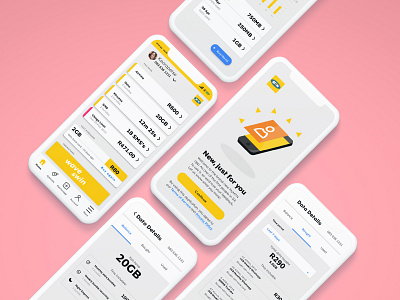 MTN App 2 app branding design digital ad icon minimal socialmedia ui ux web