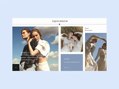 Equilibrium colour palette design flat motion typography ui ux web web design website