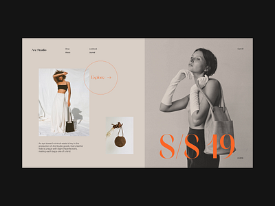 Are Studio Animation animation design e commerce layout makereign minimal typography ui web