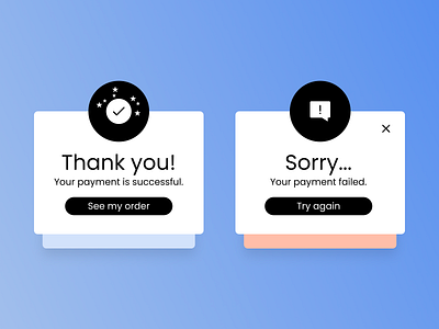 DAILY UI 011 - FLASH MESSAGE app app design daily ui dailyui design ecommerce error fail flash message flash messages icon message payment sorry success successful ui ui design ui ux ux