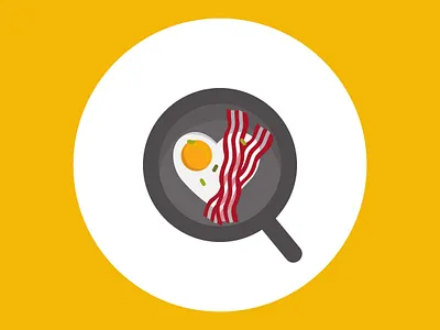 100 days of vector illustration day 77 100 days of illustration 100daychallenge 100days adobe illustrator bacon breakfast design detail illustration eggs flat art illustration vector vector illustration