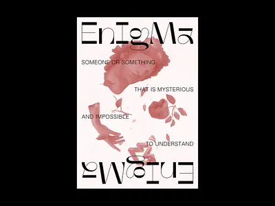 ENIGMA Poster brand branding design digital illustration enigma identity illustration logo logotype minimal poster poster design symbol typography