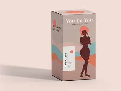 The Coral branding digital art illustration package design packaging