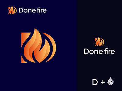 D Flame Logo brand branding creative logo d flame logo design fire flame flame logo gradient logo icon logo logo design modern logo