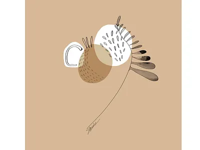 Bouquet branding floral flowers illustration minimalism print procreate simple