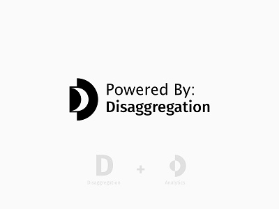 Disaggregation Logo analytics analytics logo black and white branding branding and identity branding concept branding design concept design disaggregation drawing energy energy logo flat illustration lines logo powered simple vector