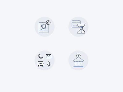 Micro illustrations - Landing Page app branding design graphic icon illustration interface ui vector web