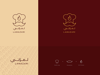 "Lamazani" logo redesign concept branding design flat logo minimal ux