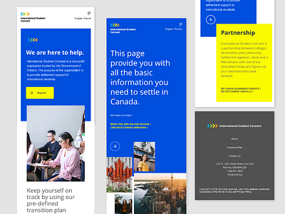 International Student Connect Mobile hifi interface mobile product design responsive design uidesign uxdesign