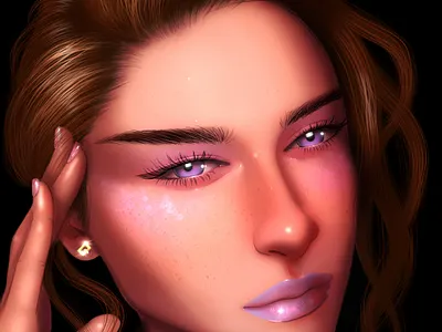 Glitter animation art branding cartoon design digital illustration pollitq portrait vector