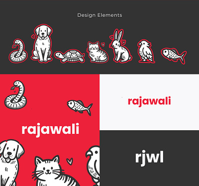 RAJAWALI - Petshop Branding branding graphic design logo