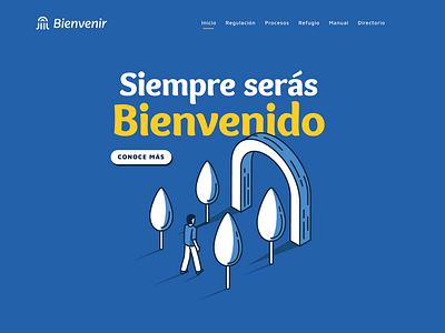 Bienvenir - Web brand design illustration tipo tuani typography ui vector