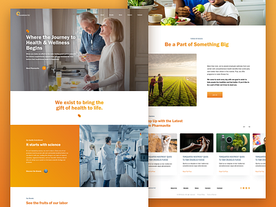 Health Brand Spec Work corporation gradient health home homepage landing layout marketing texture typography ui ux wellness