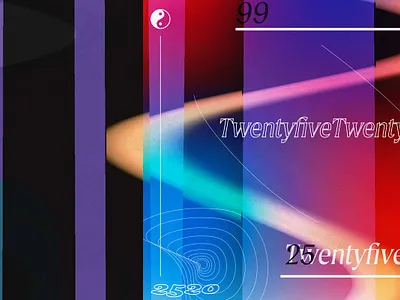 Cover Experimentation design gradient noise type typography vector