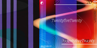 Cover Experimentation design gradient noise type typography vector