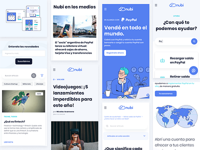 Nubi Marketing Website - Mobile design fintech hero illustration marketing website mobile money motion ui nubi paypal responsive ui ux visual design