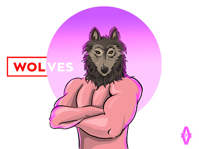 Wolfman illustration artwork dribbble dribble shot illustration ui