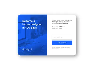Daily UI 001 adobe xd adobexd dailyui dailyui 001 design modal signup ui ux web