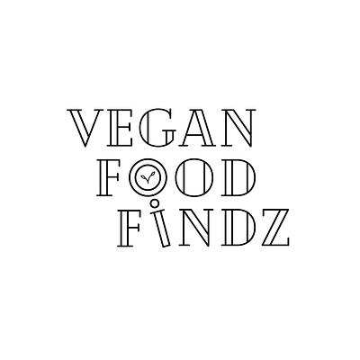 Vegan Food Findz New Branding black and white branding design food graphic design icon illustration instagram logo minimalist new brand serif typography vector vegan