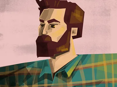 Selfie beard character character art characterdesign color design grunge illustration man portrait selfie texture vector