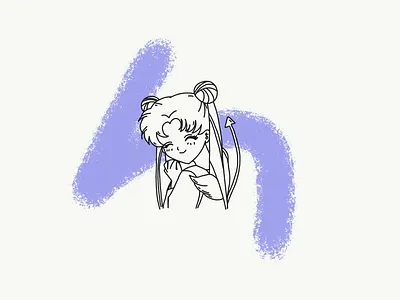 Temporary Tattoo Design Collaboration w/Inkbox anime illustration lineart sailor moon