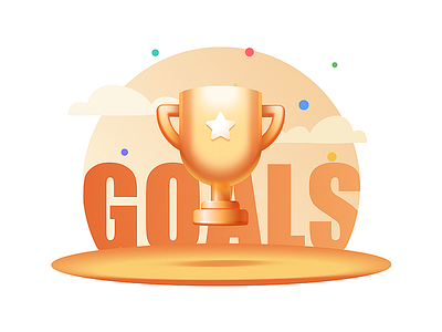 Goal icon illustration keep zldesign