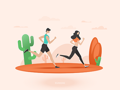 Running illustration keep running zldesign