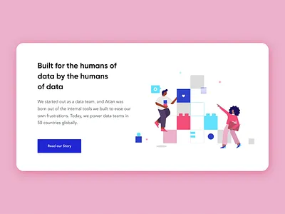 Atlan Building Blocks data design home illustration product ui vector