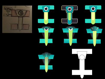 Eye key personal mark branding logo