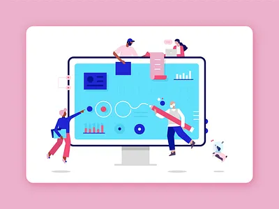 Atlan Workflows atlan canvas data design illustration illustrator people platform ui vector visualization work