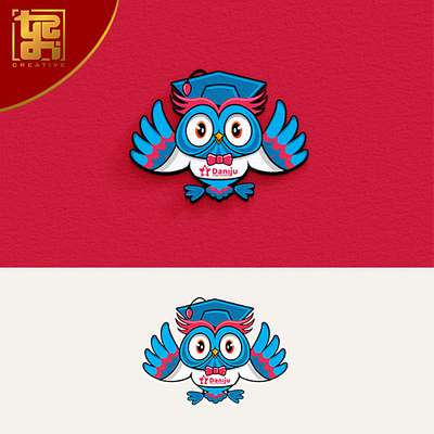 Educational Owl Logo design illustration logo