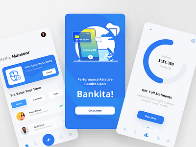 Bankita! App-Design app concept figma idea illustration live mansoor screen ui ux webdesign