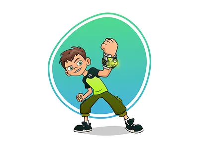 Ben 10 Reboot 2019 2019 trends art art designer ben ben10 ben10 reboot cartoon cartoon character cartoon illustration character design design icon illustration minimal vector