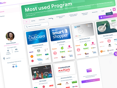 Rewards dashboard design dashboard ui desktop design loyalty app loyalty program rewards south african web design