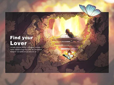 SA9527 - Redesign Concept Banner 18 banner business concept creative design development find love icon illustration landing page launch love page process strategy technology vector web app web elements website