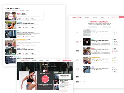 Wondercoach 2/2 fitness product design ui ux webdesign wip