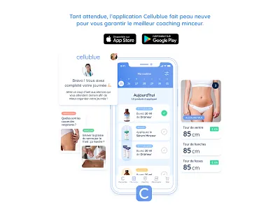Cellublue - App mobile landing page app landing page mobile app webdesign