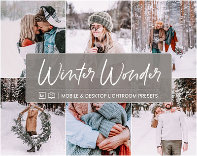 Winter Wonder - Mobile & Desktop Lightroom Presets moody bright presets rustic blogger presets snow lightroom mobile wedding lightroom presets winter mobile lightroom presets