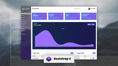 Zonic Design Dashboard v1.0 – Frontend Preset For Bootstrap (HTM bootstrap 4 bootstrap template css 3 digital art graphic design html html template html5 javascript ux design