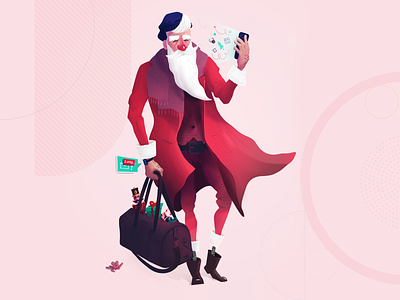 Santa 2020 - Extravagant hipster christmas gliwice illustraion klaus poland santa santa claus symbol studio