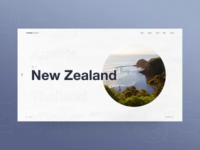 Horizon Agency agency country design green grid minimal new zealand tour travel trip