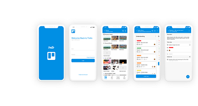 Trello - Design Exploration app branding clean interface ios mobile ui trello ui ux