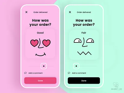 Order review screens design app app design application design design art flat illustration logo minimal ui ux vector vectorart web website